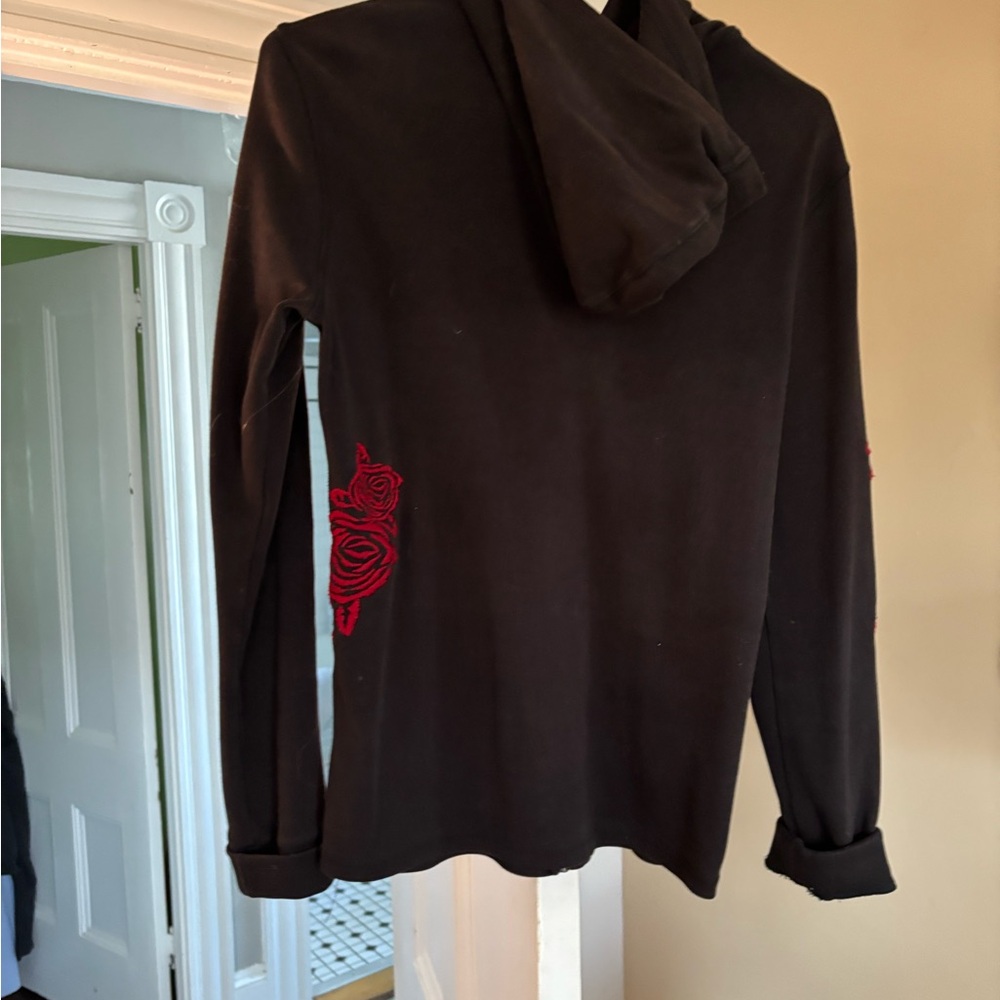 Lug Black and Red Knit Turtleneck Sweater